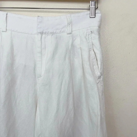 Banana  Republic Womens Petite 6 Wide Leg Linen Cropped Pant - Picture 5 of 13